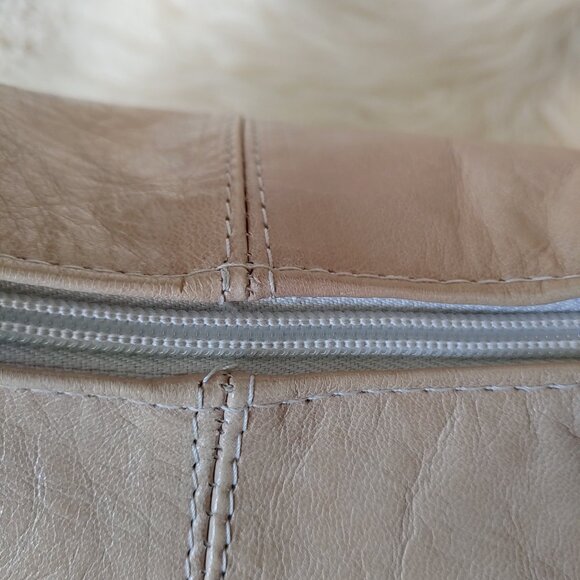 Custom Made Light Beige Leather Mini Handbag - Picture 6 of 16